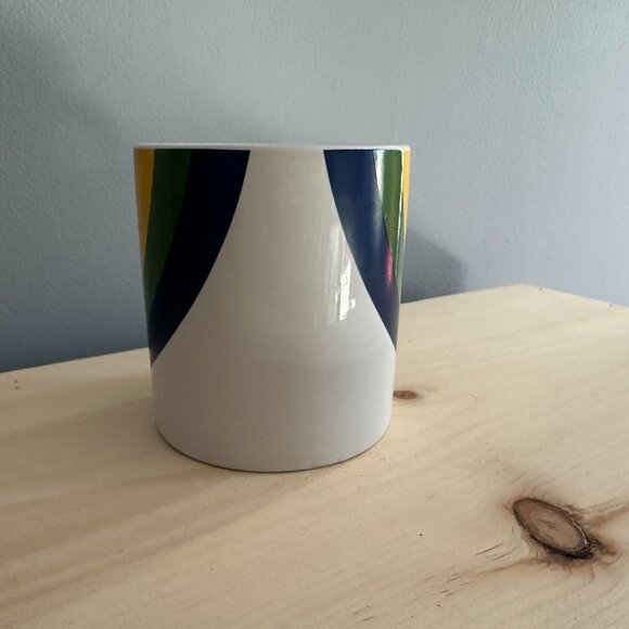 Vintage F.T.D.A Rainbow Ceramic Mug | 1984 Made in Korea - Picture 2 of 9
